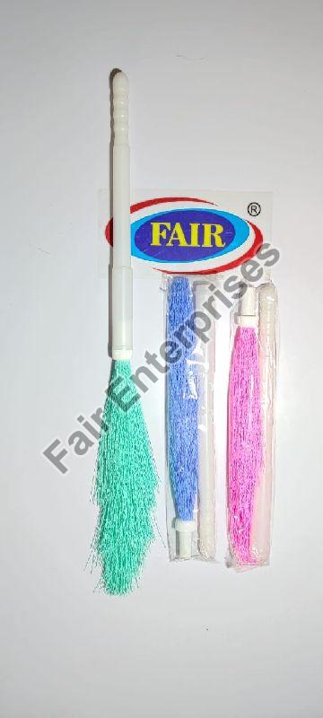 Fair Plastic Phool Jhadu, for Cleaning, Color : Dark Brown