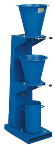 Manual Mild Steel Color Coated Compaction Factor Apparatus, Color : Blue