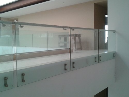 Stainless Steel Glass Balcony Railing, for Home, Office, Hotel, etc