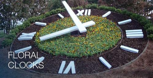 Decorative Floral Clocks, Size : 24’ FT Diameter