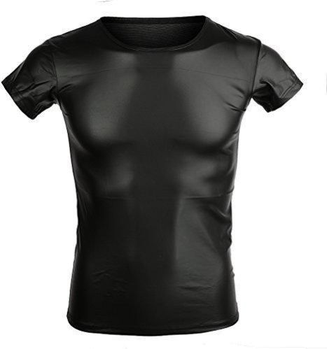 Men Leather T-Shirts