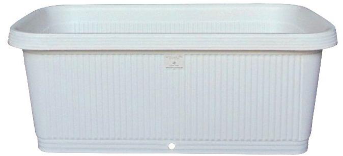 Self Watering Wide Panel Planter In Supreme White 23.2&AMP;quot;X13.0&AMP;quot;(Set Of Four)