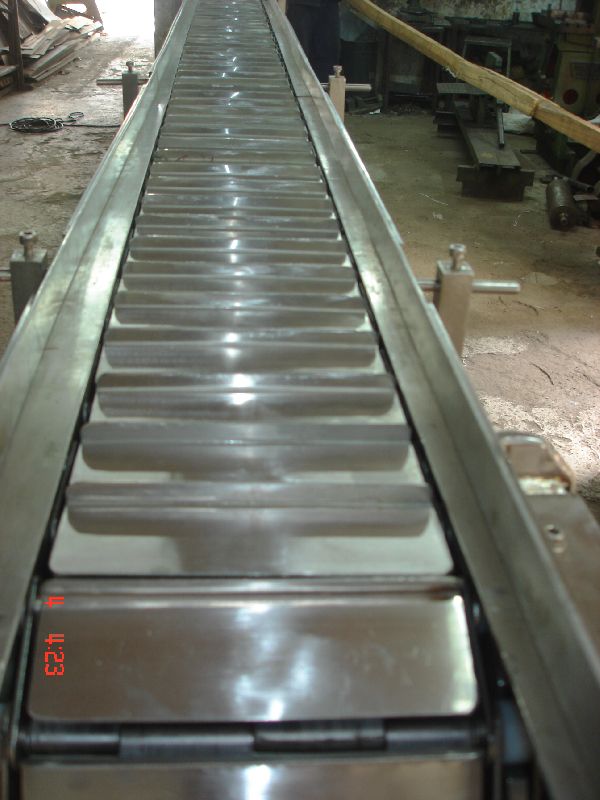 Slat conveyor chain