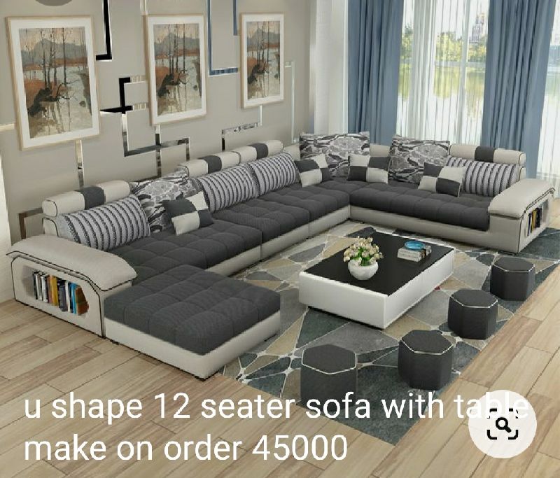 Non Polished Plain Merrandy wood U shape sofa set, Feature : Quality Tested