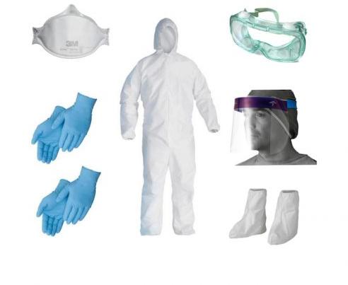 Plastic Personal Protective Equipment Kit, for Safety Use, Size : Standard