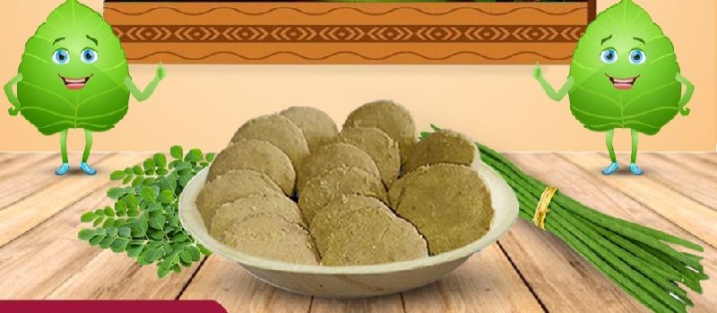 Moringa Leaf Biscuits, Color : Light Green