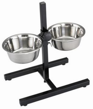 Stainless Steel Pet Bowls with Stand, Feature : Customize Design, Lightweight, Easy to use, Durable .  