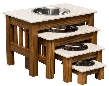 Stool Wooden Feeder Pets Bowls, Feature : Customize Design, Lightweight, Durable .  