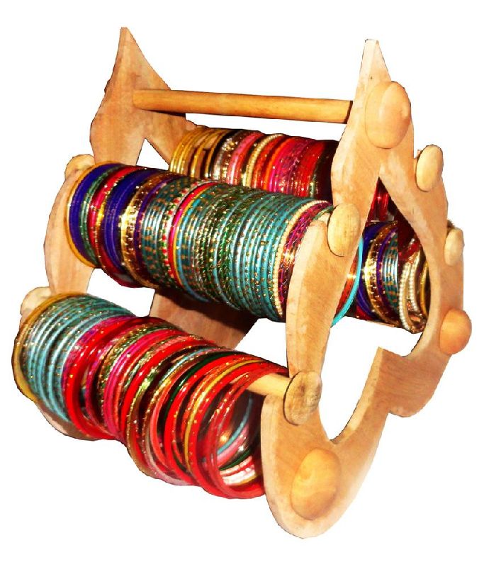 Wooden Bangle Stand