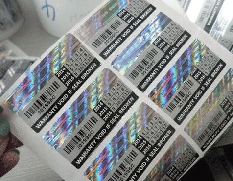 Holographic Breakable Vinyl Labels