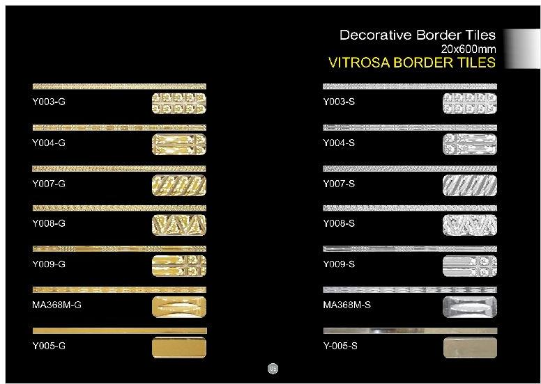20x600mm Vitrosa Border Tiles