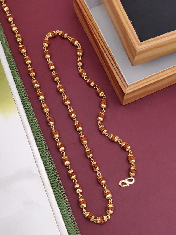 Natural Wood Beads Rudraksha Mala, for Religious, Gender : Female, Male