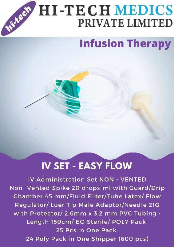 Disposable infusion set, for Clinic, Hospital
