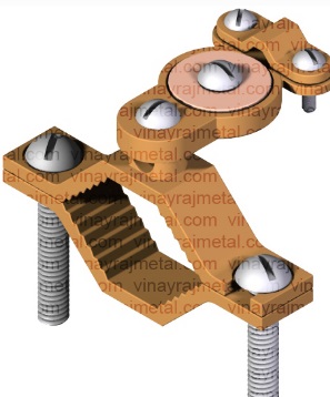 Polished Brass Grounding Clamps, for Connecting Tubes, Feature : Durable, Fine Finishing, Light Weight