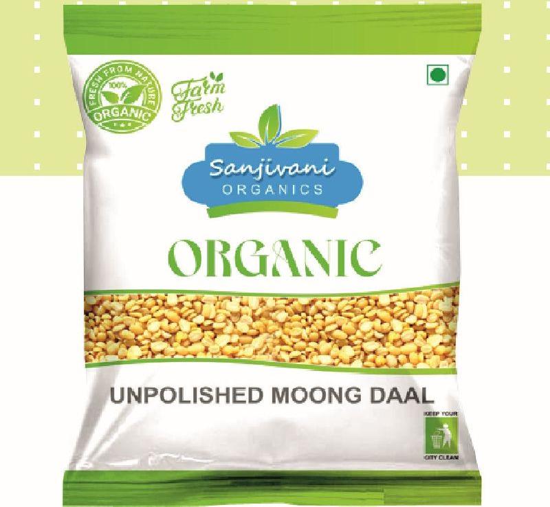 Organic Unpolished Moong Dal, for Cooking, Certification : FSSAI Certified