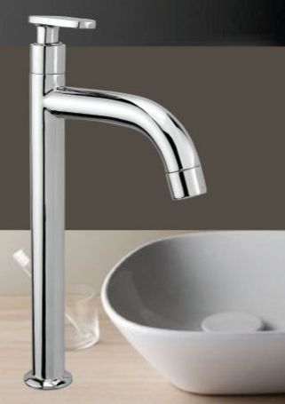 Aosis Polished Stainless Steel Orna Tall Body Cock, for Bathroom, Color : Metalic Grey