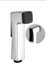 Aosis Polished Stainless Steel Plug Square Health Faucet, for Bathroom, Color : Metalic Grey