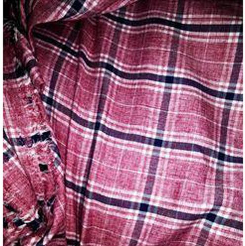 Melange Check Lycra Fabric, for Garments, Pattern : Checked