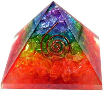 7 chakra pyramid orgonite color pyramid meditation crystals love orgone pyramid