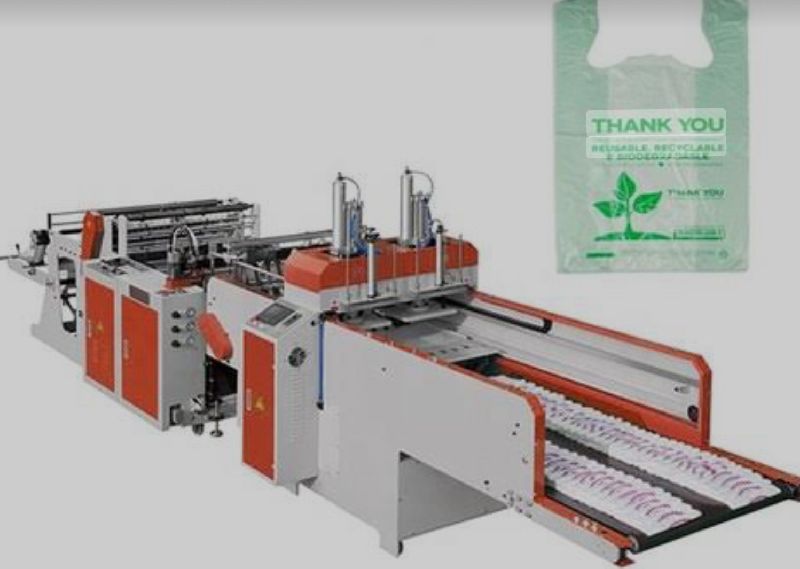Bio degradable plastic bag making machine, Capacity : 50-100kg/h