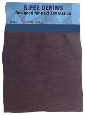 Brown Knitted Denim Fabric, Width : 58-60inch
