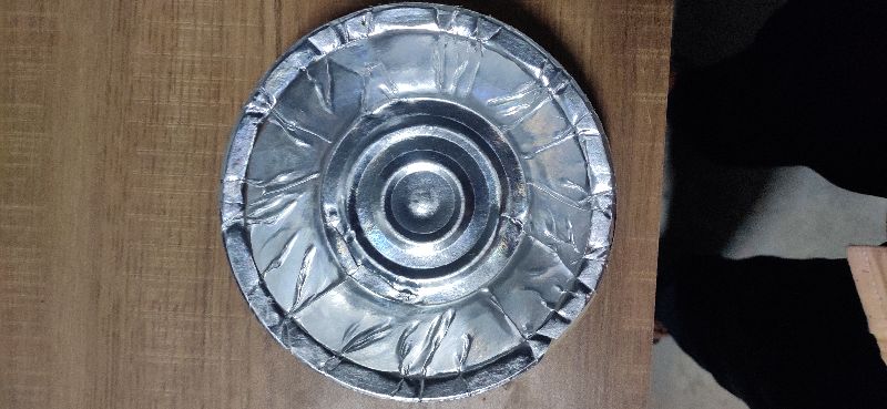 Round 7 Inch silver paper Dona Bowls, for Hotel, Restaurant, Home, Pattern : Plain