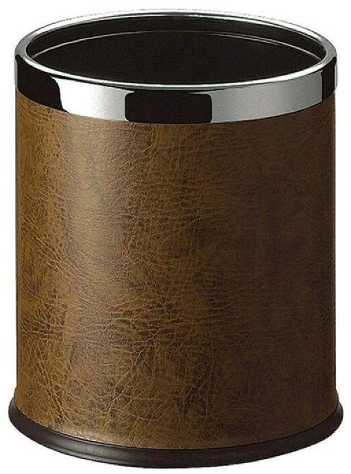 Iron + Leather Room Dustbin, Size : 220*255*0.4 mm