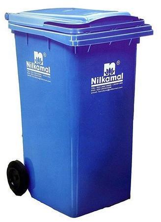 Nilkamal Plastic WHEELED Dustbin, Capacity : 240 LITRE