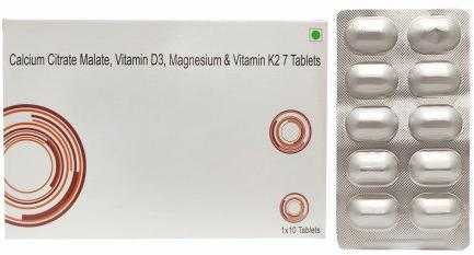 Calcium Citrate Malate Vitamin D3 Magnesium and Vitamin K2 Tablets