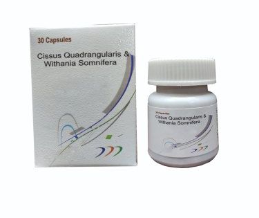 Cissus Quadrangularis and Withania Somnifera Capsules, Packaging Type : Box