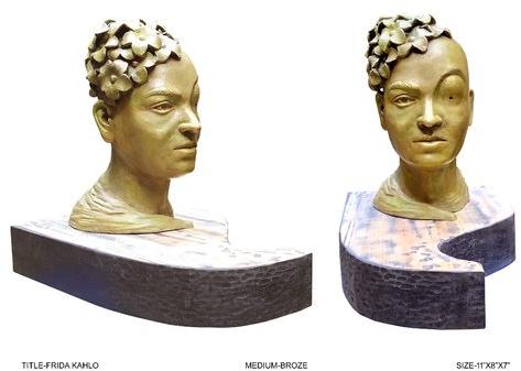 Frida Kahlo Bronze Sculpture