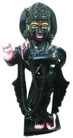 Black Marble Lord Krishna Statue, Packaging Type : Carton Box