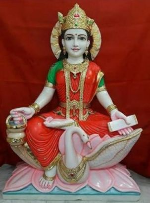 Polished Marble Gayatri Mata Statue, for Dust Resistance, Size : 2 Feet