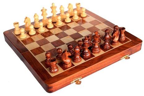 Square Polished Wooden Chess Set, for Indoor Games, Feature : Durable, Foldable