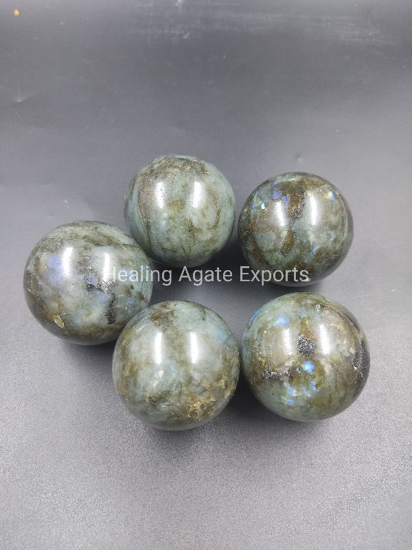 Round Stone Labradorite ball, Size : 2 inch