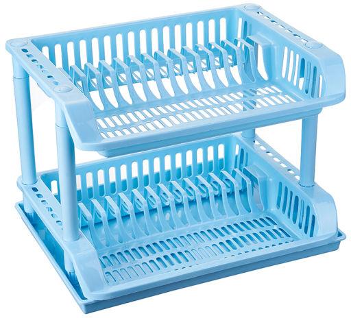 Plastic 2 Tier Dish Rack, Feature : Light Weight, Washable