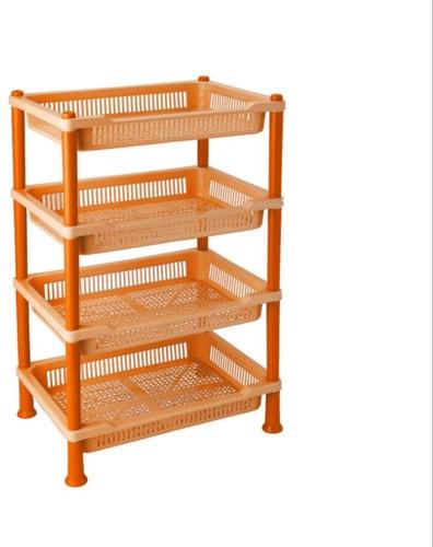 4 Tier Plastic Vegetable Rack, Feature : Durable, Fine Finished