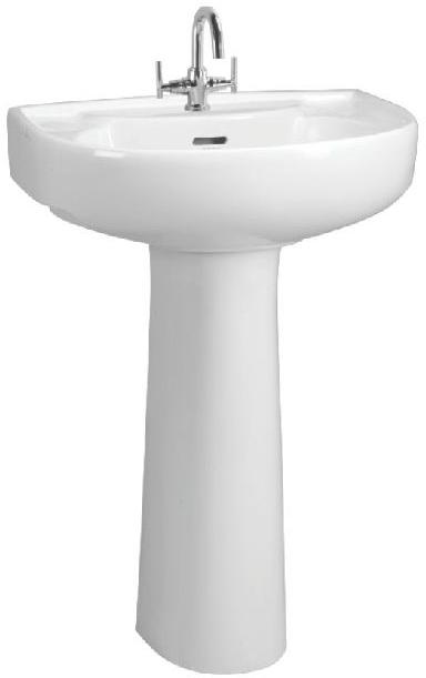 Ceramic Full Pedestal Wash Basin, for Home, Hotel, Office, Restaurant, Feature : Durable, High Quality