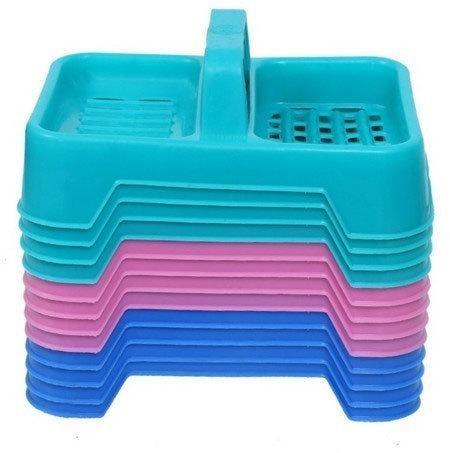 Plastic Double Soap Dish, Color : Multicolor