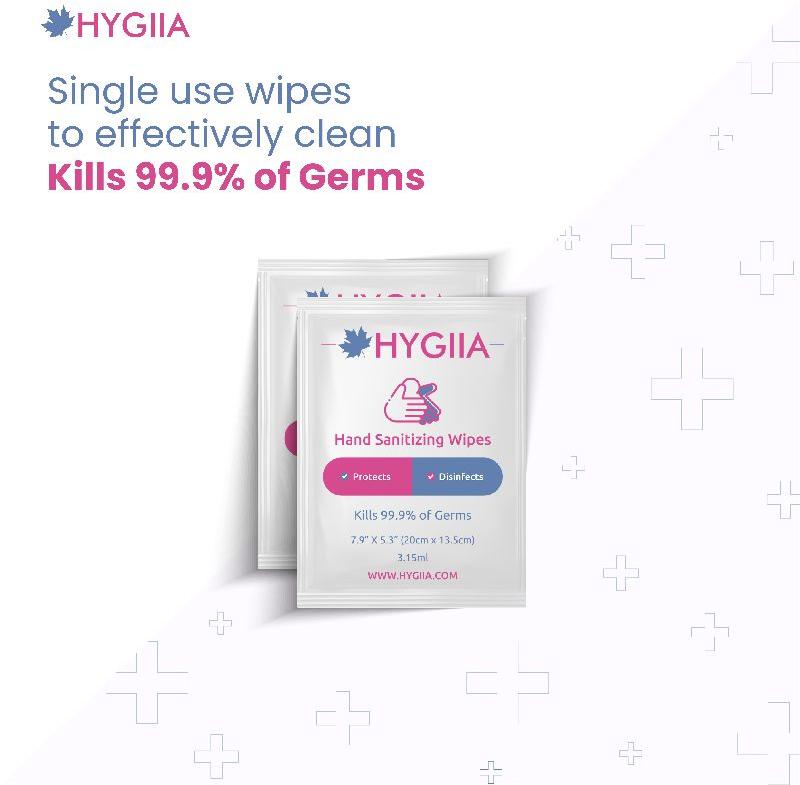 Hygiia Hand sanitizing alcohol wipes