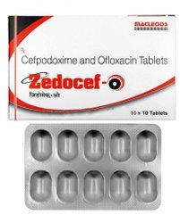 Zedocef Cefpodoxime And Ofloxacin Tablets, for Pharmaceuticals, Personal, Packaging Type : pack