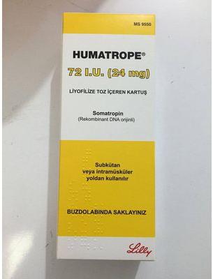 Lilly Lyophilized Powder Humatrope Somatropin 72 I U