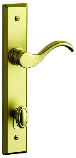 279 Brass Plate Door Handle