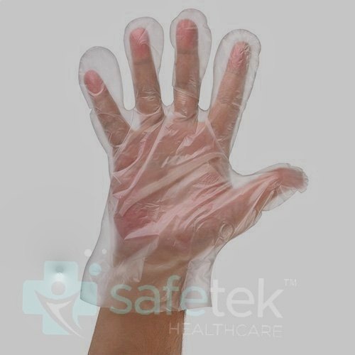 Disposable Folded PE Gloves, for Beauty Salon, Cleaning, Examination, Food Service, Light Industry