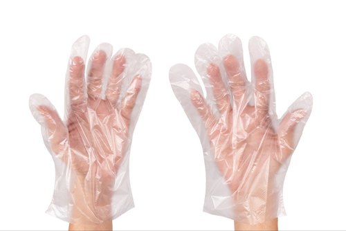Medical Use PE Trasnparent White Gloves