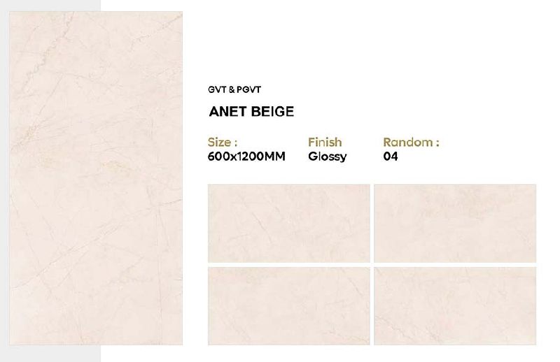 Anet Beige GVT Glossy Tiles