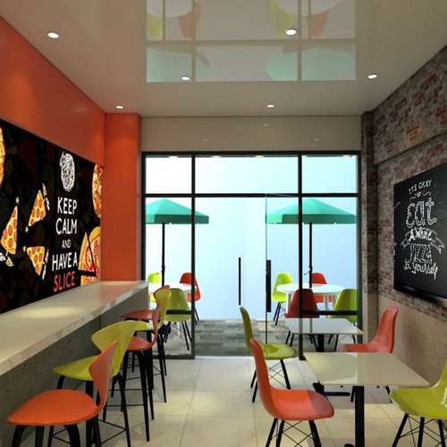 Coated Ply Wood Cafe Interior Designing Services, Style : Modern