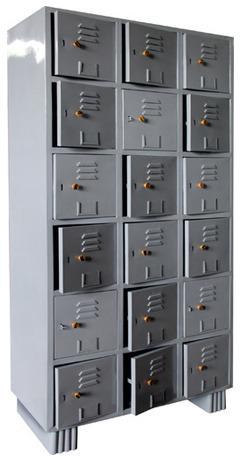 Polished Steel Locker, for Offiice Use, Safety Use, Size : 72x36x27cm, 75x32x20cm, 78x36x19cm