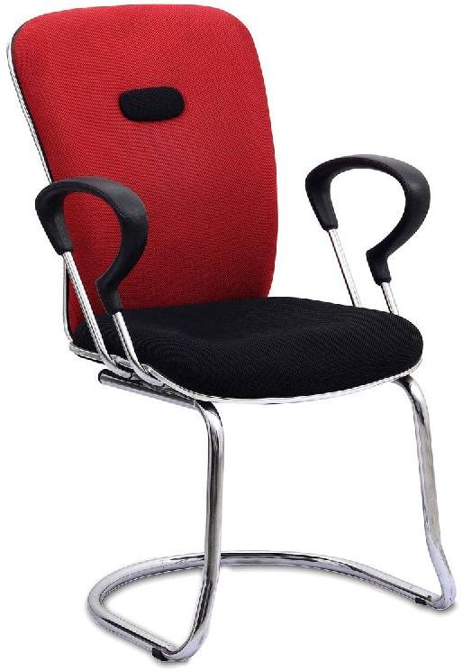 Polished Aluminium Visitor Office Chair, Pattern : Plain