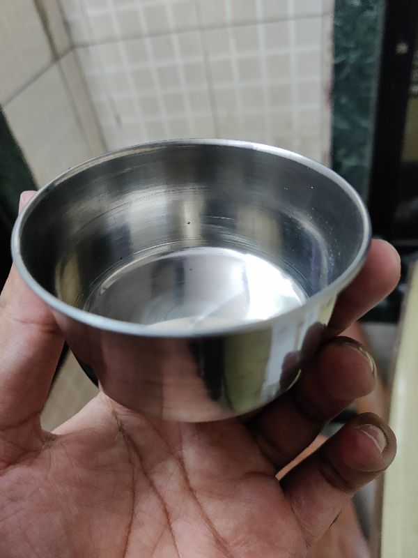 Reyaansh Round Stainless Steel Bowl, for Home, Bowl Size : Small